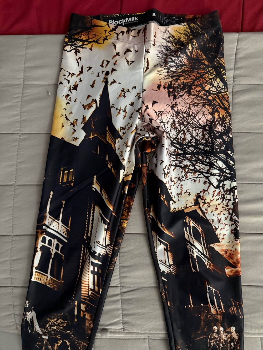 Black Milk Halloween Haunted House leggings - Picture 3 of 5